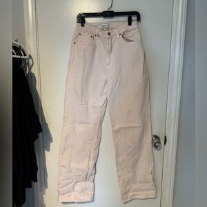 Abercrombie & Fitch Pink Straight Leg Jeans